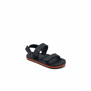 Reef Little Ahi Convertible Sandals-Grey/Orange
