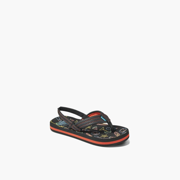 Reef Reef Little Ahi Glow Sandals-Neon Beach