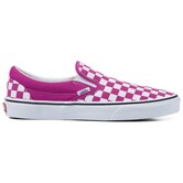 UA Classic Slip-On Checkerboard Fuchsia Red/True White   8.0