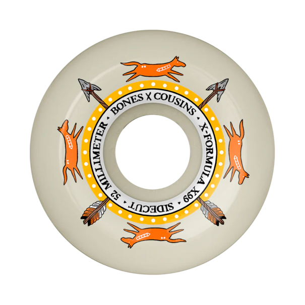 BONES WHEELS Bones X Cousins 54 V5 Sidecut X-Formula 99A