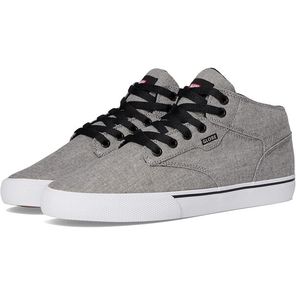 Globe Shoes and Skateboards Motley Mid- Grey Chambray