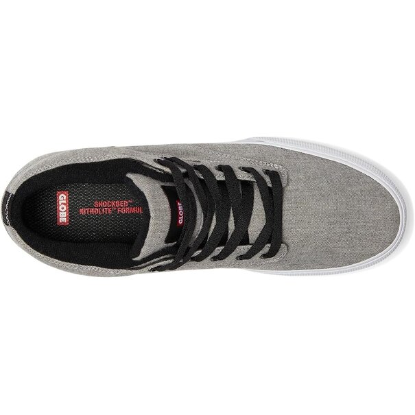 Globe Shoes and Skateboards Motley Mid- Grey Chambray