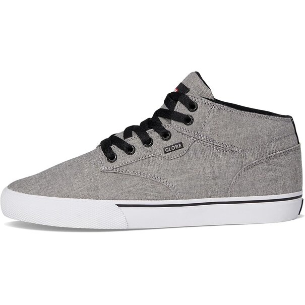 Globe Shoes and Skateboards Motley Mid- Grey Chambray
