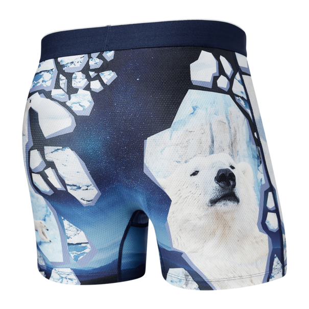 SAXX Underwear Volt Breath Mesh Boxer Brief / Polar Ice