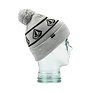 Youth Powder PomPom Beanie-Heather Grey
