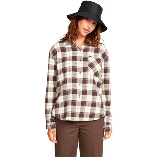 Volcom Plaid To Meet U LS-Espresso