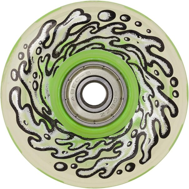 Slime Balls Wheels Wheels Light Ups W/Green LED Bearings OG Slime 78A 60MM