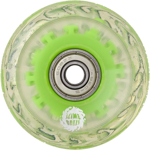 Slime Balls Wheels Wheels Light Ups W/Green LED Bearings OG Slime 78A 60MM