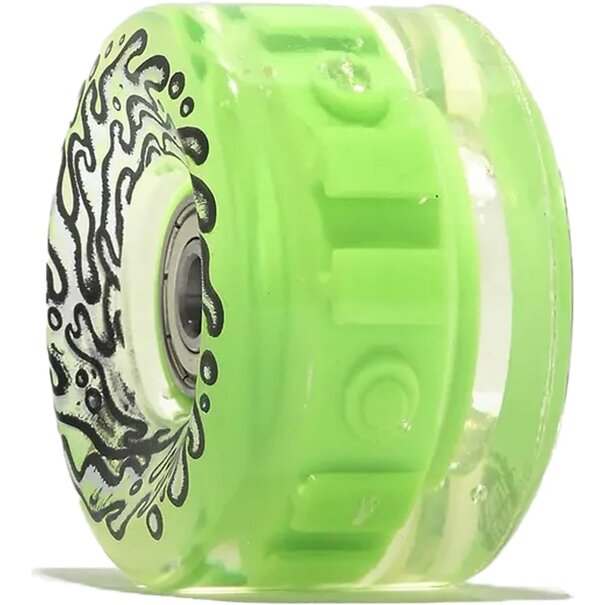 Slime Balls Wheels Wheels Light Ups W/Green LED Bearings OG Slime 78A 60MM