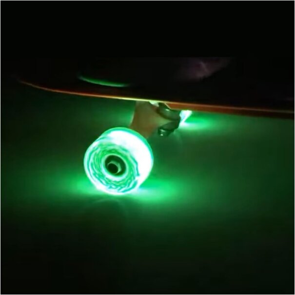 Slime Balls Wheels Wheels Light Ups W/Green LED Bearings OG Slime 78A 60MM