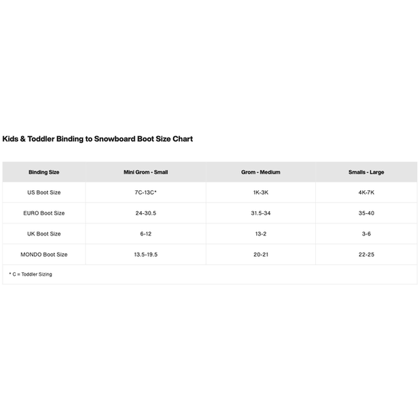 Burton Snowboards Kid's Smalls BND- Black