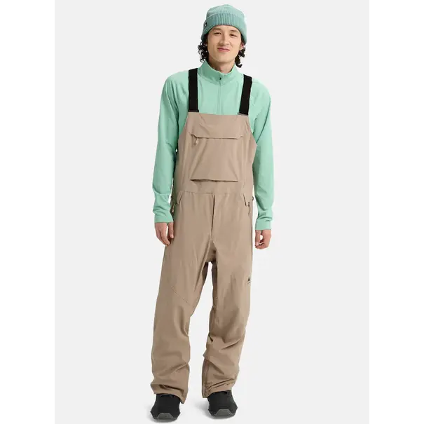 Burton Snowboards Men's Reserve 2L Relaxed Bib Pants | Summit Taupe/True Black