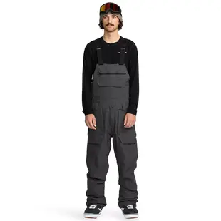 Men's Roan Bib Overall-Dark Grey