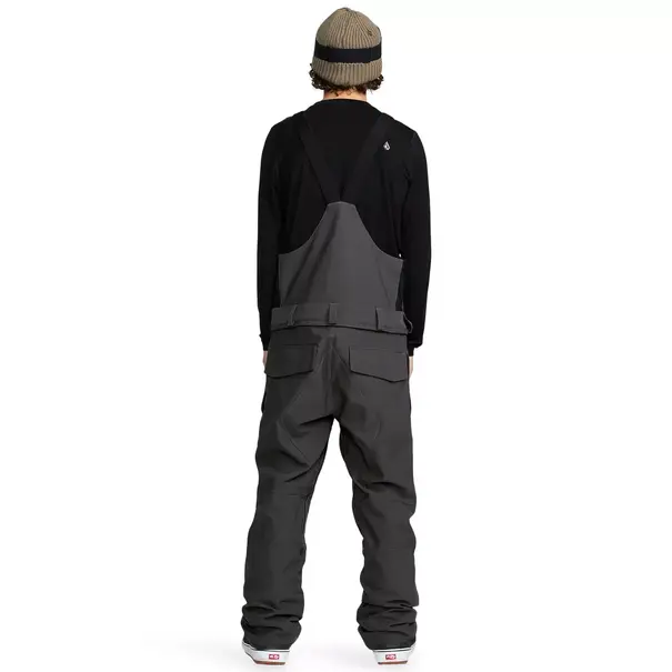 Volcom Men's Roan Bib Overall-Dark Grey