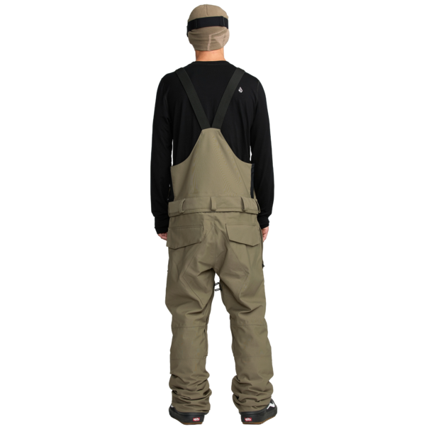 Volcom Men's Roan Bib Overall-Military