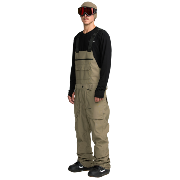 Volcom Men's Roan Bib Overall-Military