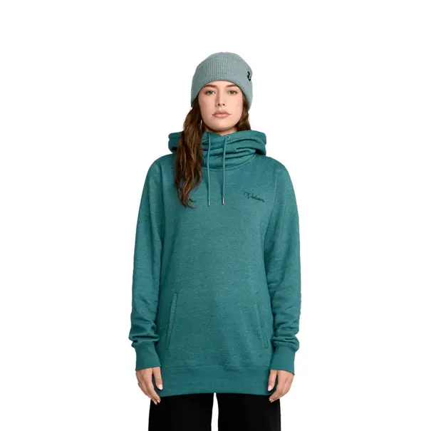 Volcom Women's Tower Pullover Fleece-Atlantic Deep