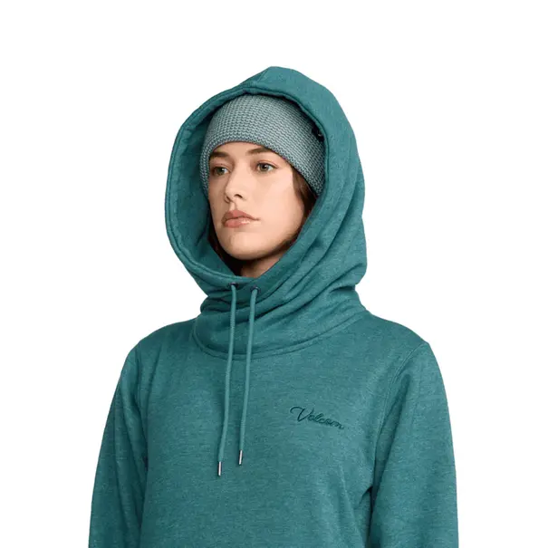 Volcom Women's Tower Pullover Fleece-Atlantic Deep
