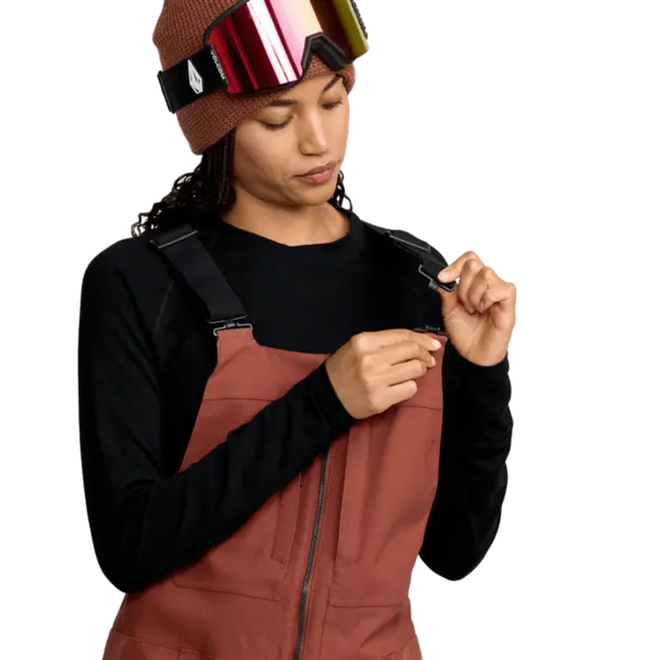 Volcom Women's Swift Bib Overall-Henna