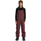 Women's Creston 3D Stretch Bib Overall-Oxblood