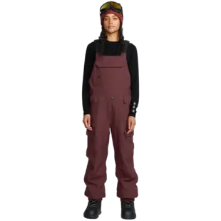 Women's Creston 3D Stretch Bib Overall-Oxblood