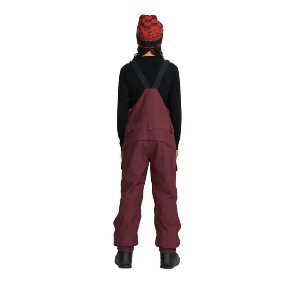 Volcom Women's Creston 3D Stretch Bib Overall-Oxblood