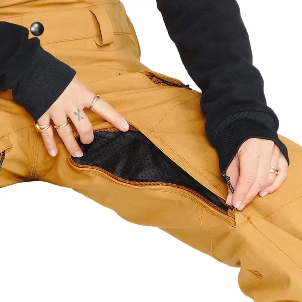 Volcom Creston 3Dstretch Bib Overall Caramel