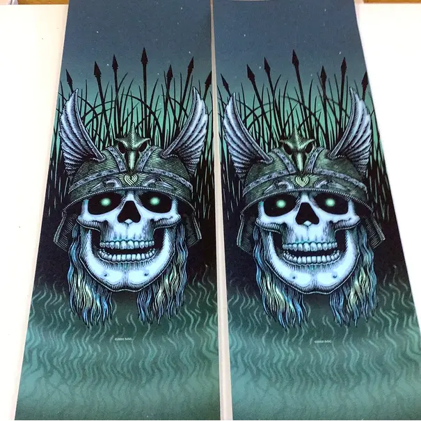 Powell-Peralta POWELL PERALTA - ANDERSON SKULL GREEN GRIP SHEET (10.5)