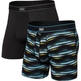 Daytripper Comfort Stretch Boxer Brief Fly 2PK — BroadcastStripe/Black