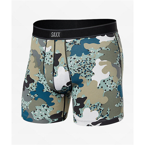 SAXX Underwear Daytripper Comfort Stretch Boxer Brief Fly — TerrazzoCamo-Multi