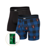 Daytripper Comfort Stretch Boxer Brief Fly 2PK — NoseSoBrite/Black