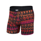 Daytripper Comfort Stretch Boxer Brief Fly — TropicalLineup-Black