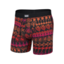Daytripper Comfort Stretch Boxer Brief Fly — TropicalLineup-Black
