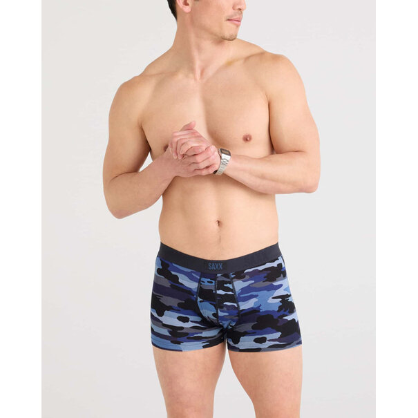 SAXX Underwear Vibe Xtra Soft Comfort Boxer Brief Fly — CloudbankCamo-Navy