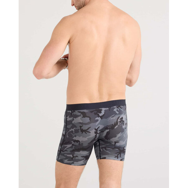 SAXX Underwear Vibe Xtra Soft Comfort Boxer Brief Fly 3-Pack — WoodCamo/GreyHthr/Blk