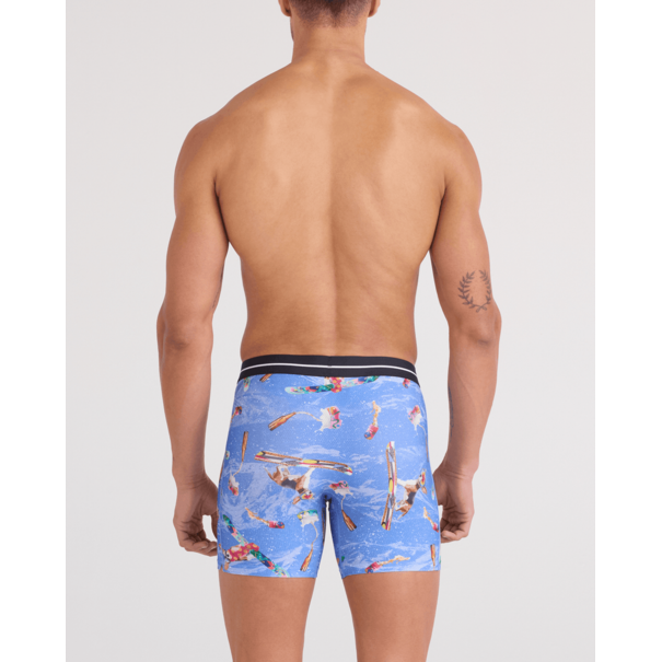 SAXX Underwear Volt Breathable Mesh Boxer Brief — HauteDoggers-SailBlue