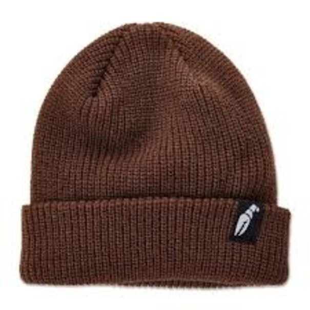 Crab Grab CRAB GRAB - CLAW LABEL BEANIE BROWN