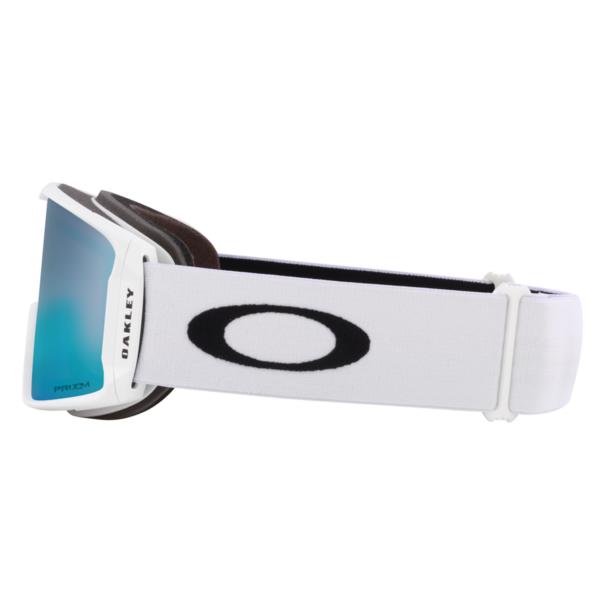 Oakley Sunglasses Line Miner Matte White lrg With Prizm Sapphire Lenses