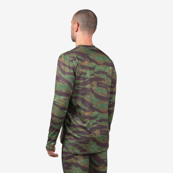 AIRHOLE FACEMASKS Mens Thermal Top Drytech - Tiger Camo