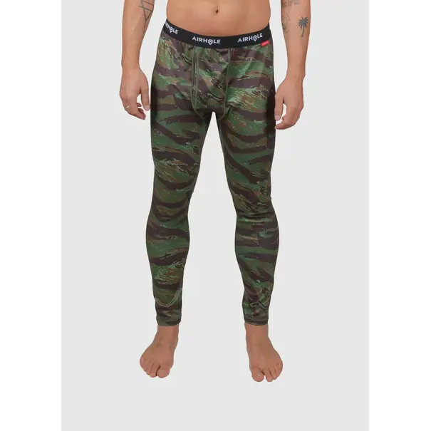 AIRHOLE FACEMASKS Mens Thermal Bottom Drytech - Tiger Camo