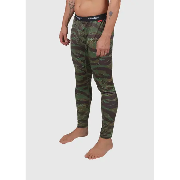 AIRHOLE FACEMASKS Mens Thermal Bottom Drytech - Tiger Camo
