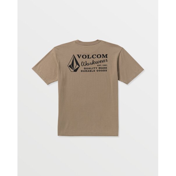 Volcom Men's Workwear S/S Tee-Brindle
