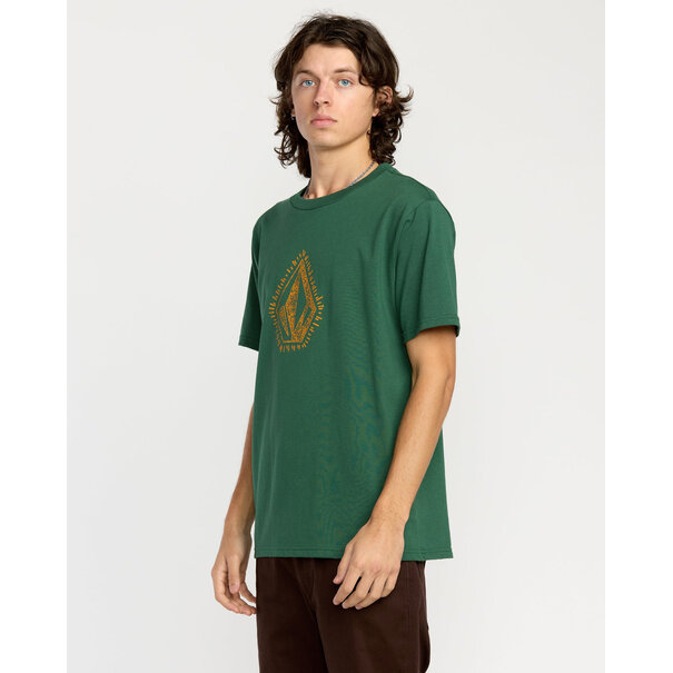 Volcom Men's Stone Lore S/S Tee-Vineyard Green