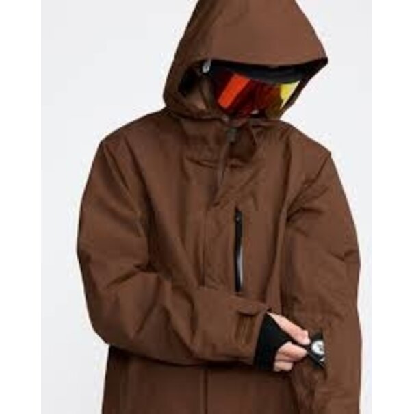 Volcom Men's L Insulated Gore-Tex Jacket-Brown