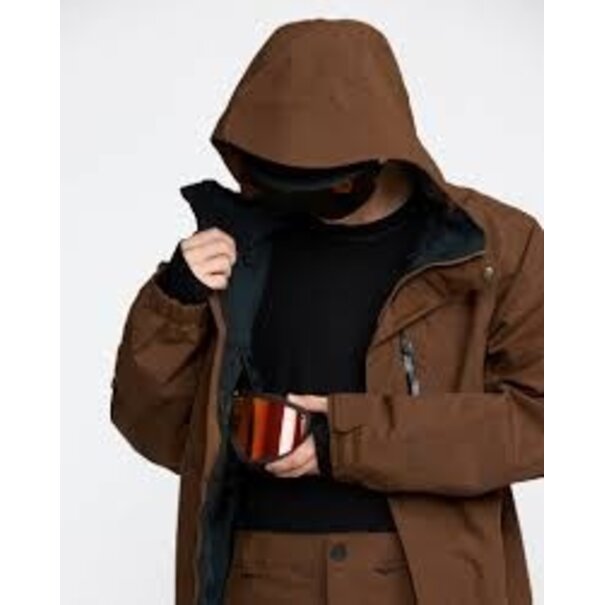Volcom Men's L Insulated Gore-Tex Jacket-Brown