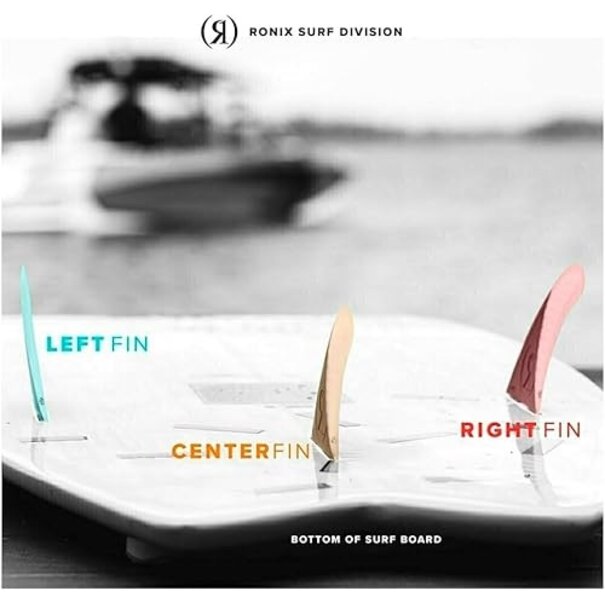 RONIX FinS 2.0 Cntr Fin-Wh-3.0