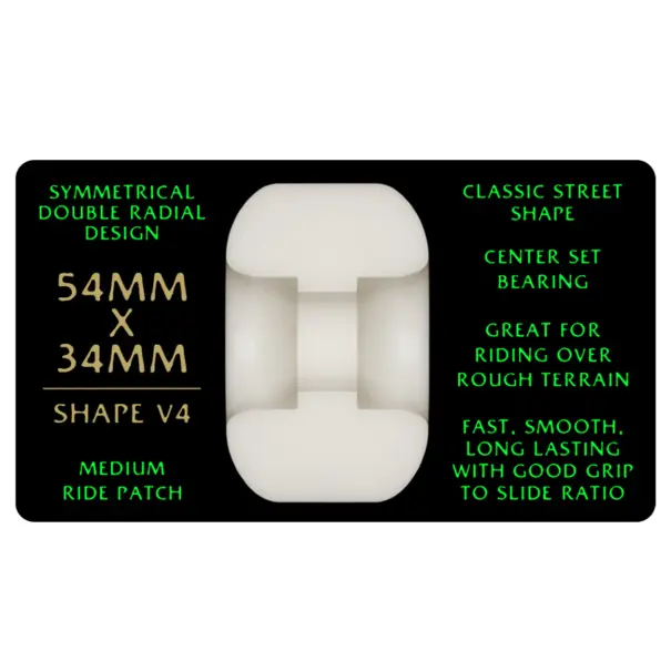 Powell Peralta Dragon Formula Wheels V4 88A Green (54MM X 34MM)