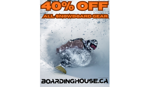 40% Off All Snowboard Gear – Store Liquidation Sale at The Boarding House