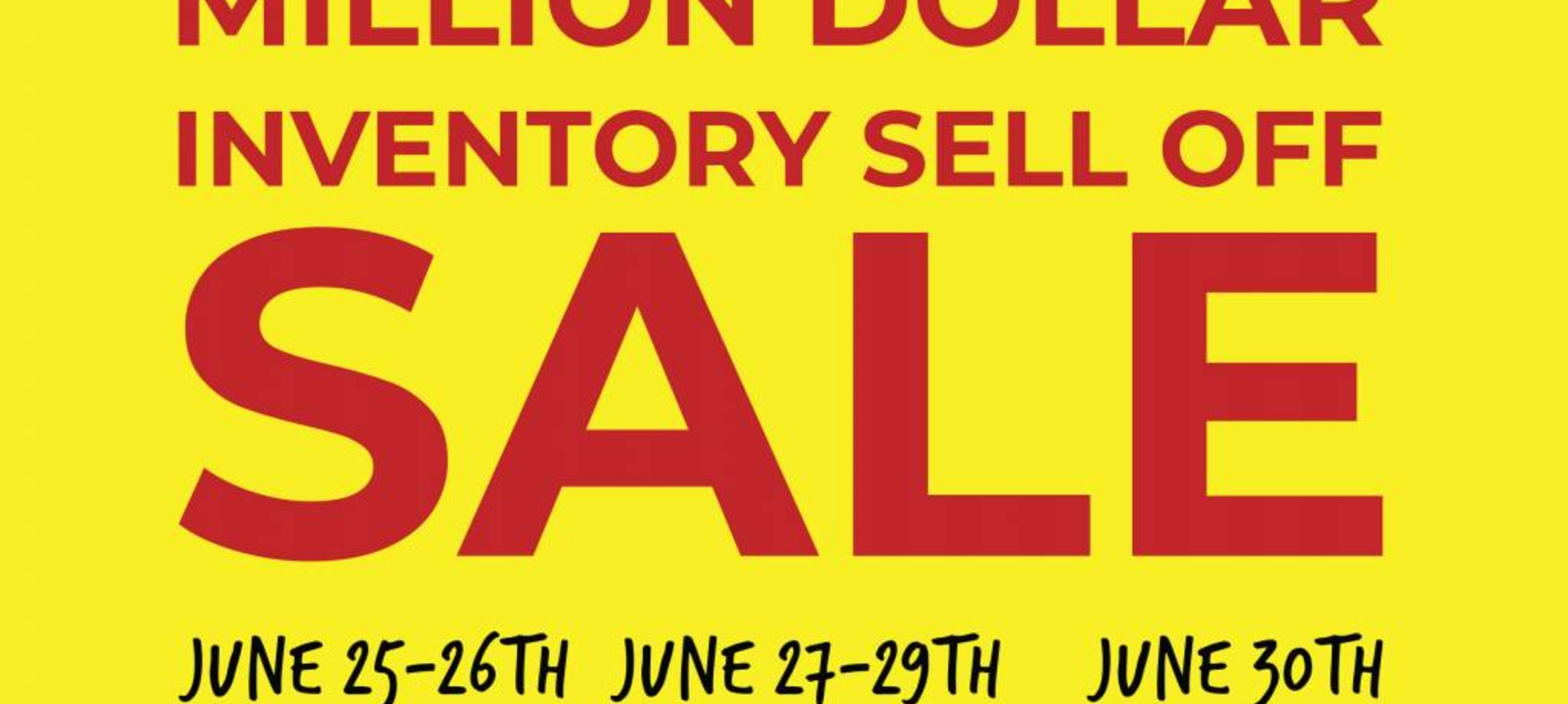 ONE MILLION DOLLAR SELL OFF
