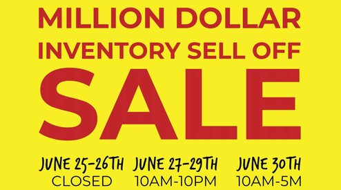 ONE MILLION DOLLAR SELL OFF